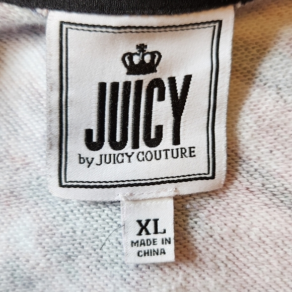 JUICY by Juicy Couture Semi cropped multi color sweatshirt Size XL - Picture 7 of 8